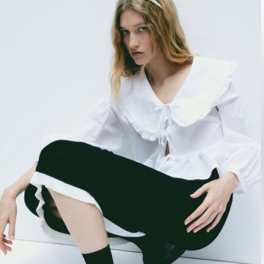 H&M Peter-pan collared blouse
